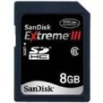 SanDisk SDSDRX3-8192-A21 8GB Extreme III SDHC Card (Black)
